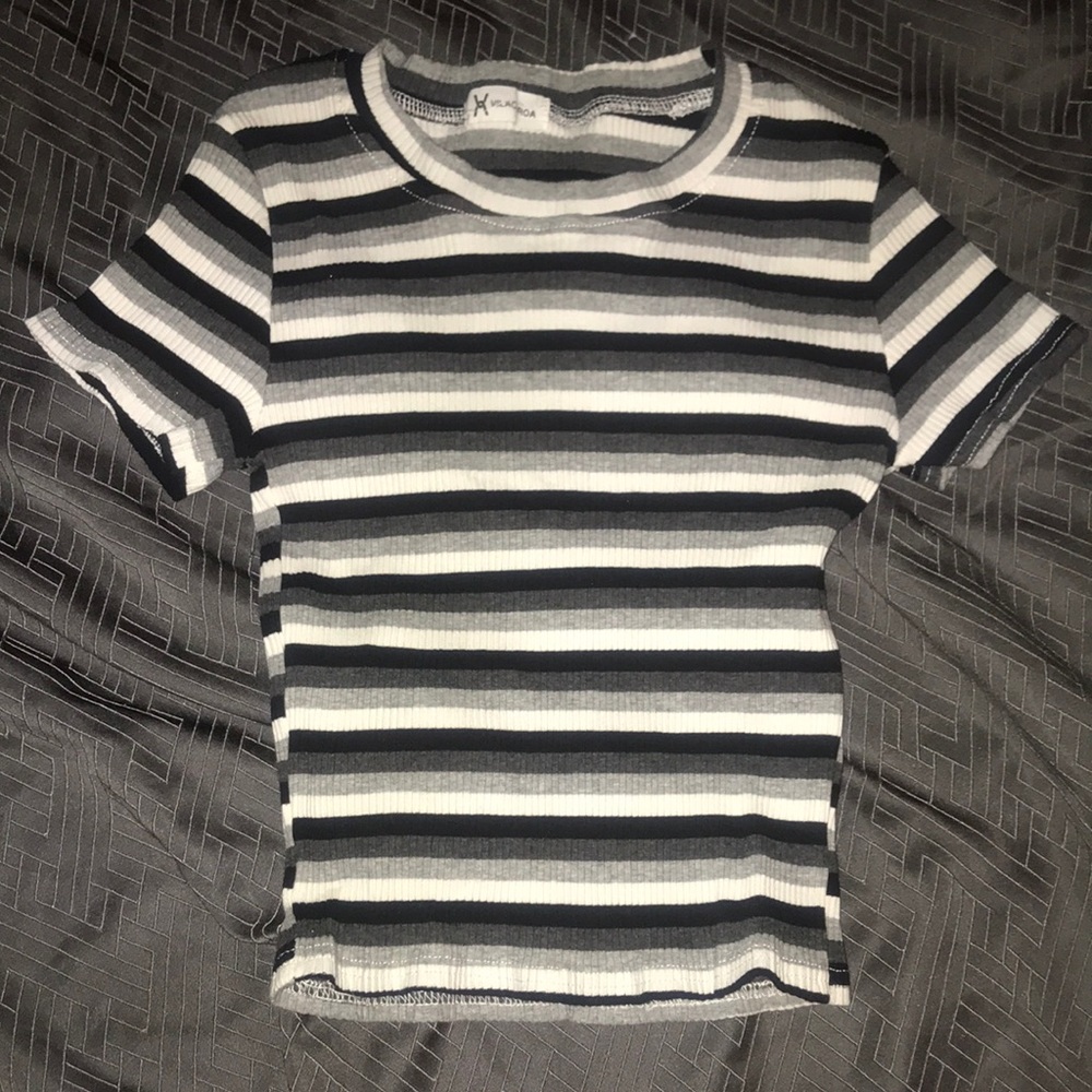 stripe crop top